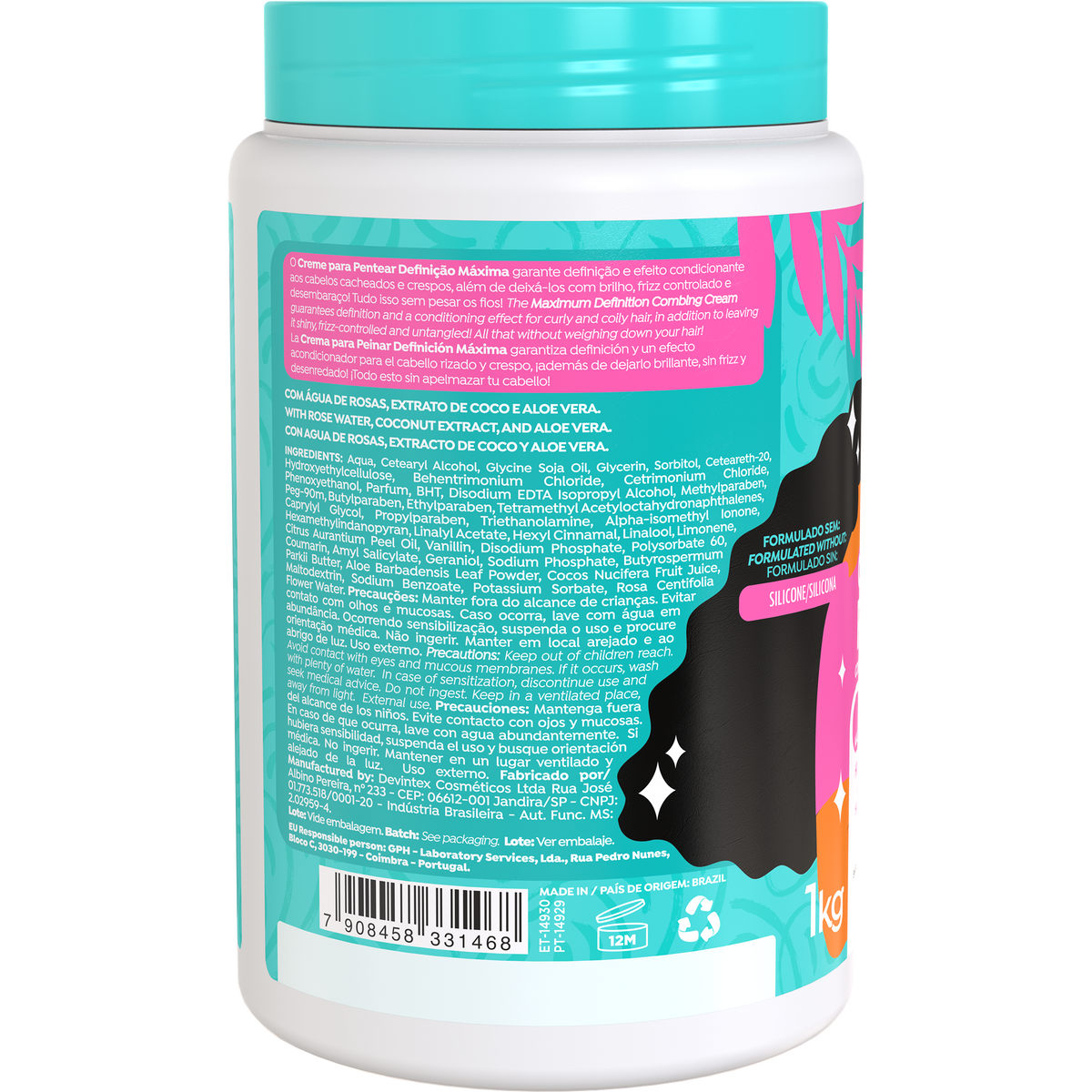 Salon Line Definição Máxima 1 kg – vista posteriore obliqua
