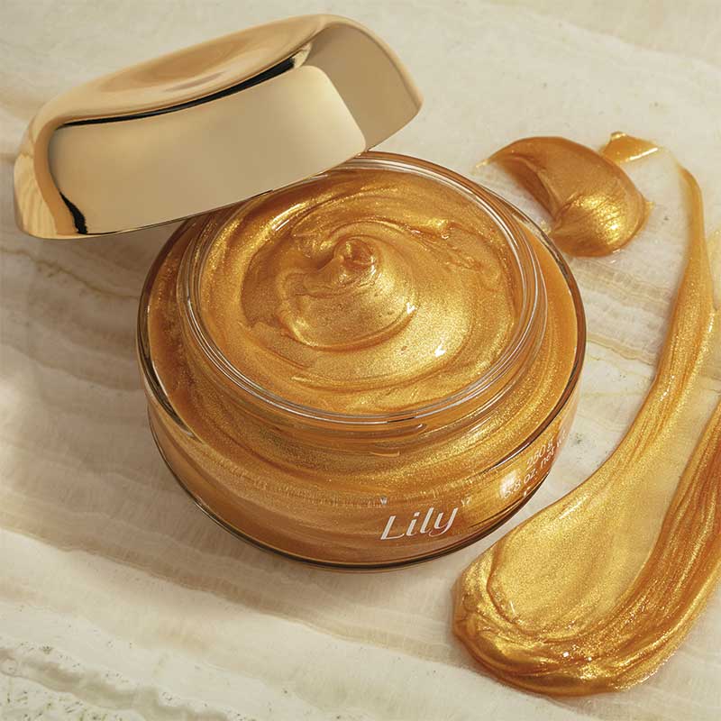 Lily Glow 250 g – gel dorato e texture