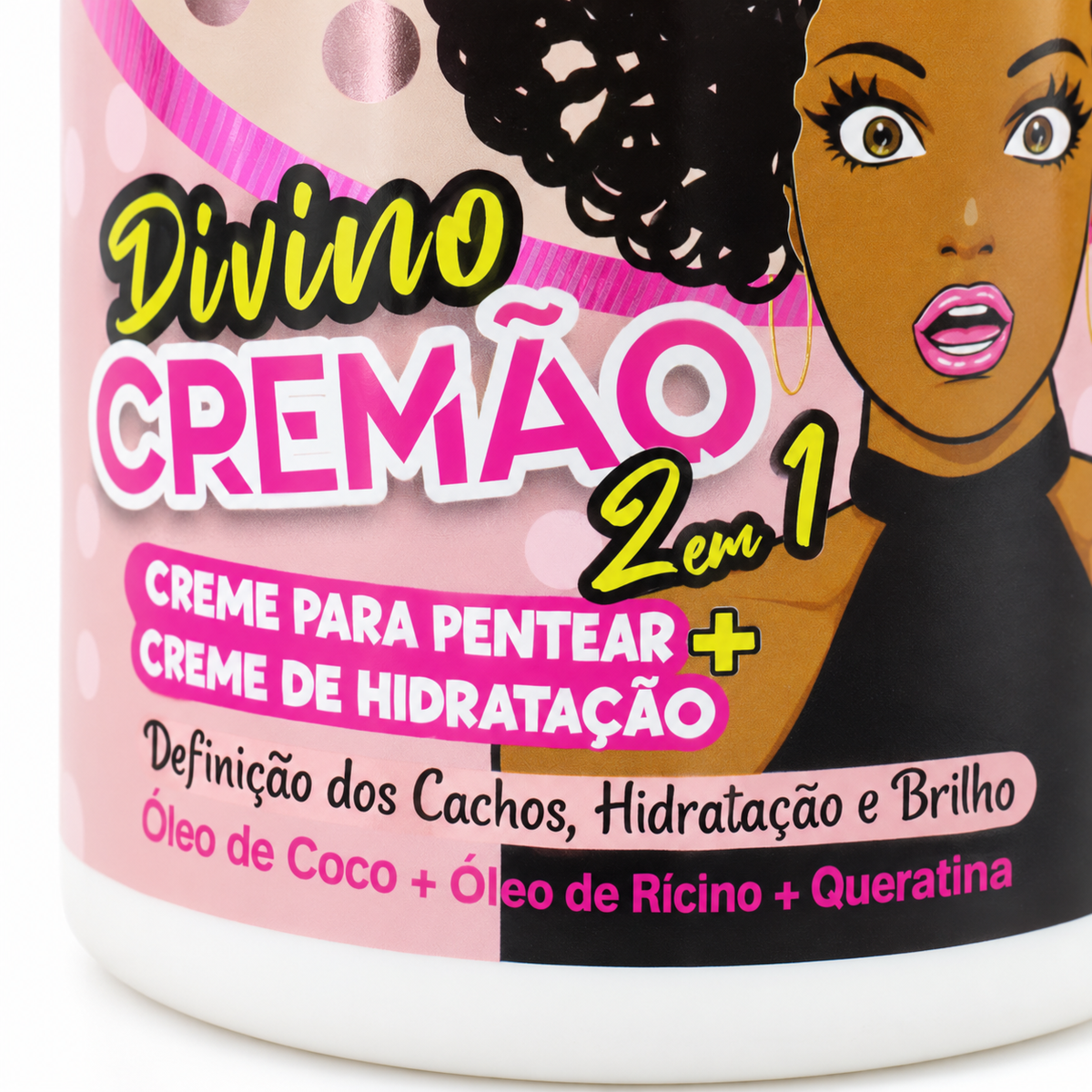 NatuHair Divino Cremão 2-in-1-Stylingcreme und Feuchtigkeitsmaske 1 kg – Detail des Produktnamens