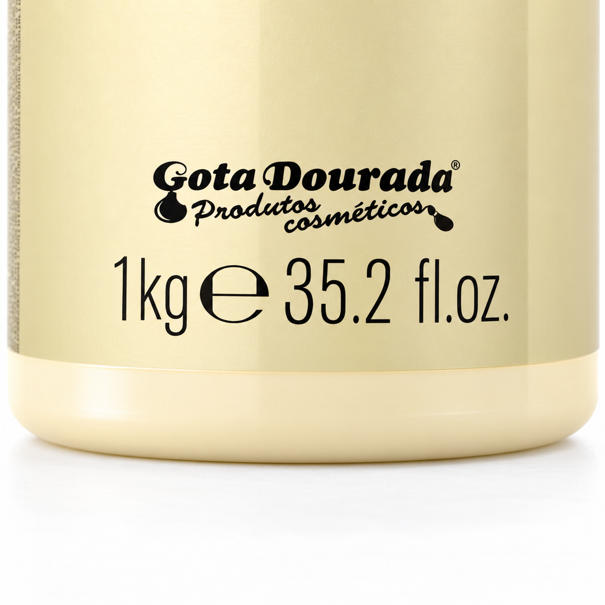 Gota Dourada Máscara Recarga de Queratina 1 kg – pormenor: formato de 1 kg