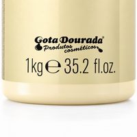 Gota Dourada Máscara Recarga de Queratina 1 kg – pormenor: formato de 1 kg