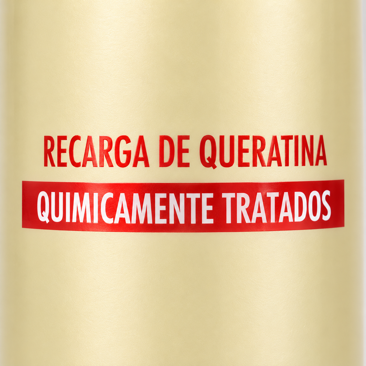 Gota Dourada Máscara Recarga de Queratina 1 kg – pormenor do rótulo para cabelos quimicamente tratados