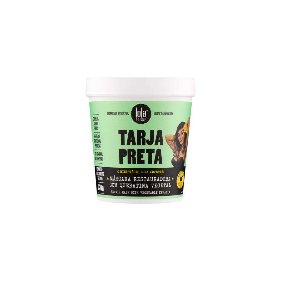 Lola From Rio Tarja Preta Máscara Restauradora 230 g – frente da embalagem