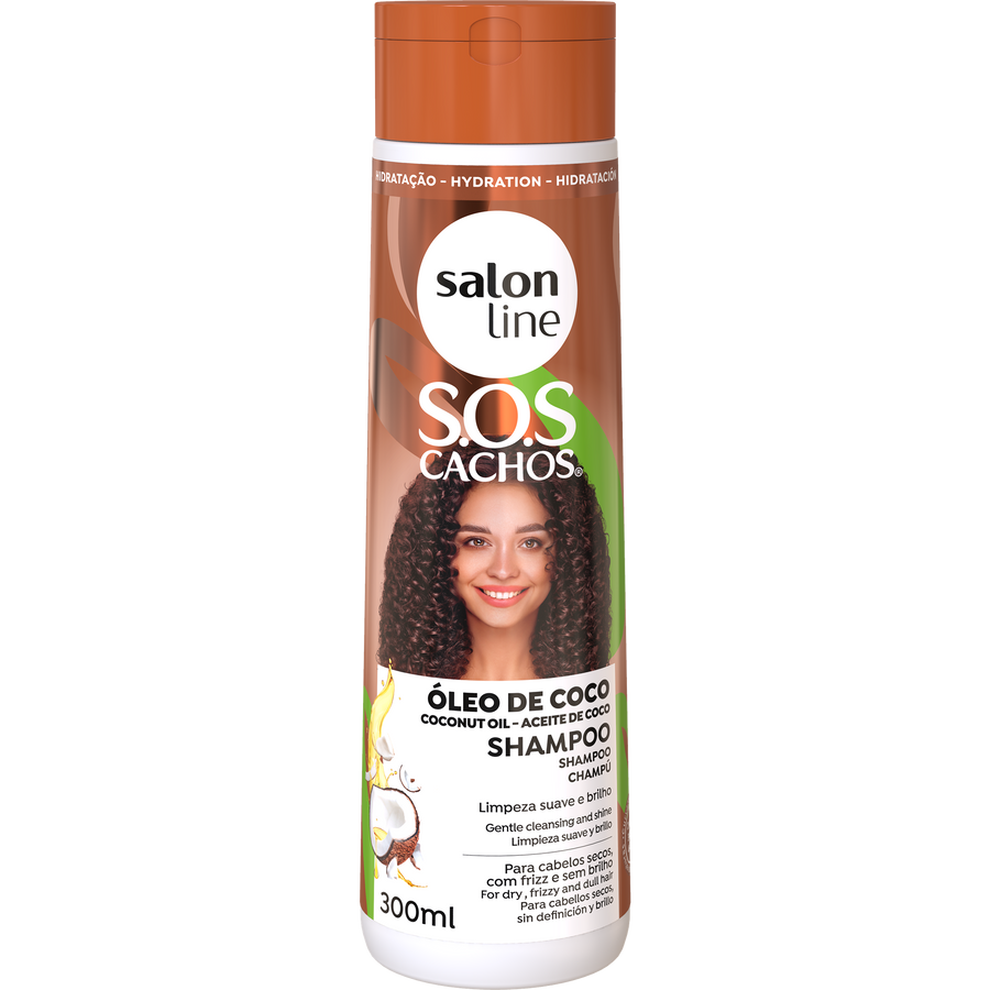 Salon Line SOS Cachos Coco Shampoo 300ml — embalagem frontal