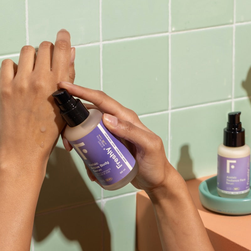 Freshly Azelaic Active Body Serum 100ml — textura e doseador