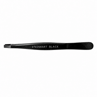 Steinhart Black Pinça de Ponta Reta Preta 9 cm