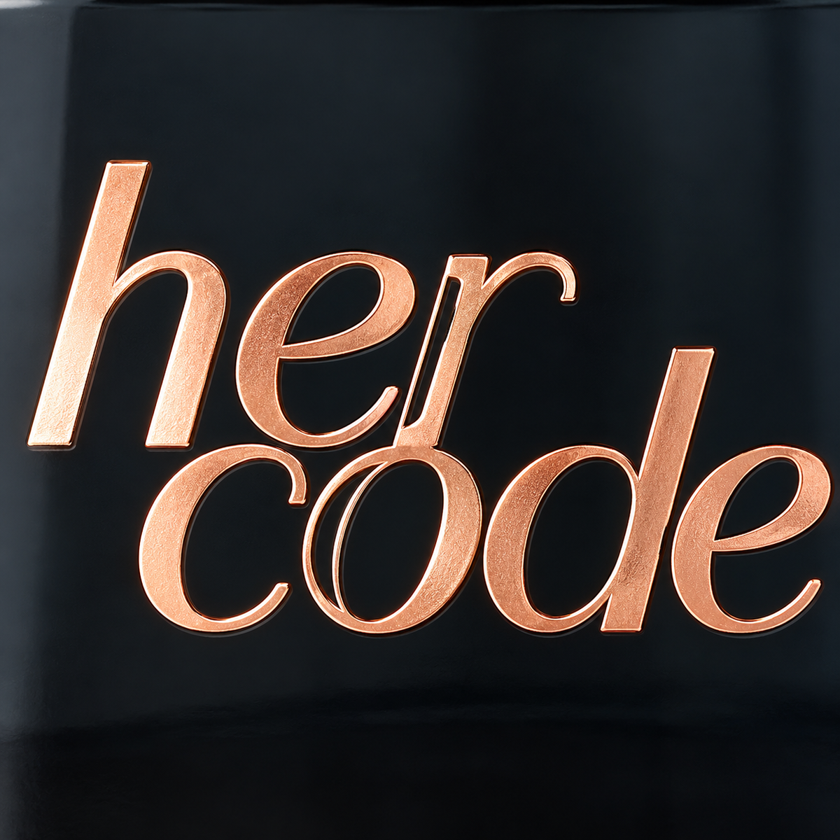 O Boticário Her Code 50 ml — detalhe do nome