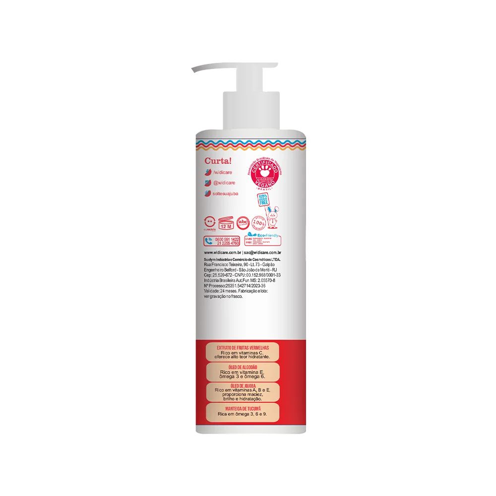 Widi Care Finalizando a Jubinha Efeito Pesadinho reichhaltige Stylingcreme 300 ml – Seitenansicht der Verpackung
