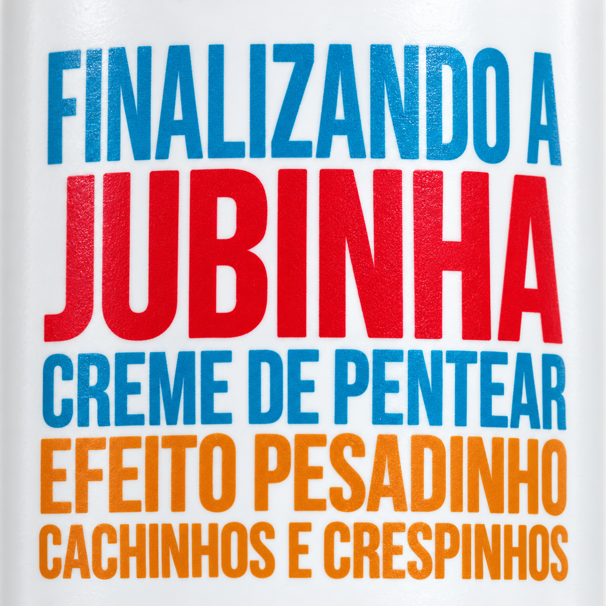 Widi Care Finalizando a Jubinha Efeito Pesadinho reichhaltige Stylingcreme 300 ml – Detail des Produktnamens auf der Verpackung