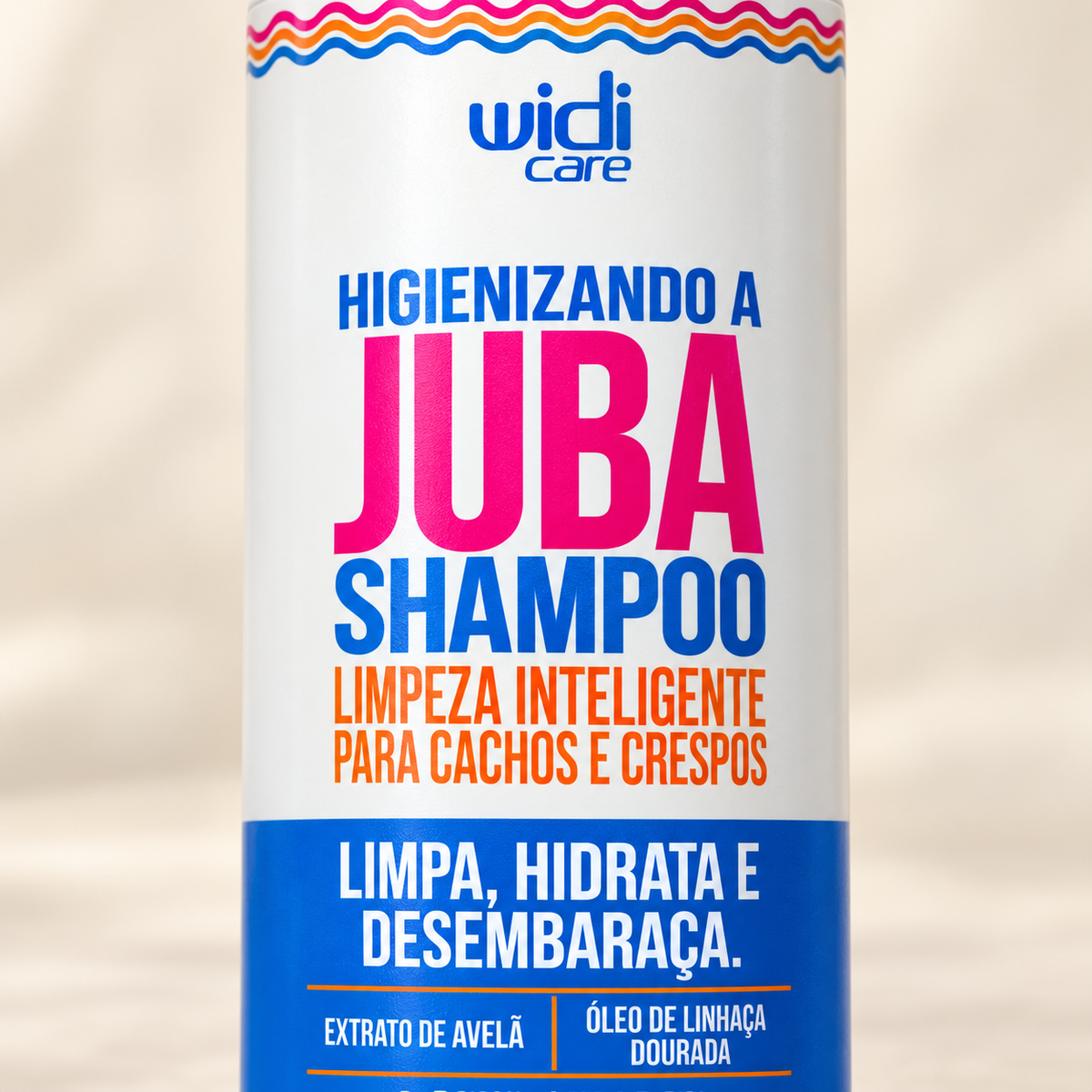 Widi Care Higienizando a Juba Shampoo 500ml — detalhe da embalagem
