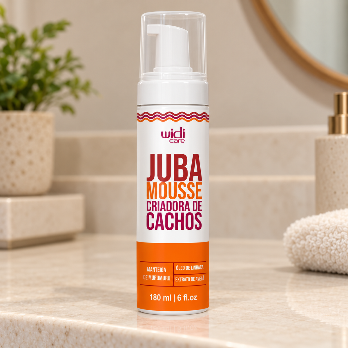 Widi Care Juba lockendefinierender Stylingschaum 180 ml – Illustrative Darstellung