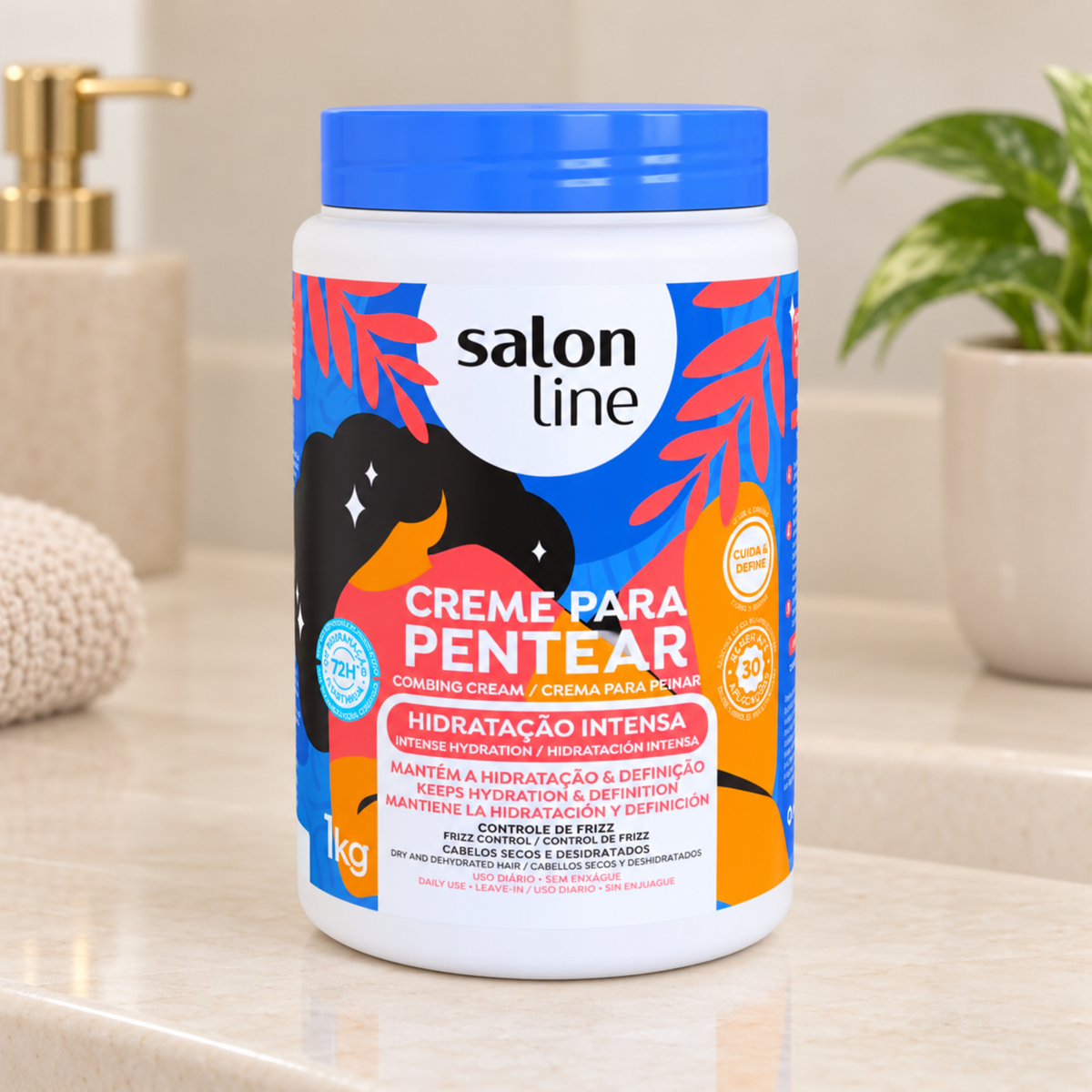 Salon Line-Creme para Pentear Hidrataçao Intensa 1 kg — apresentação ilustrativa