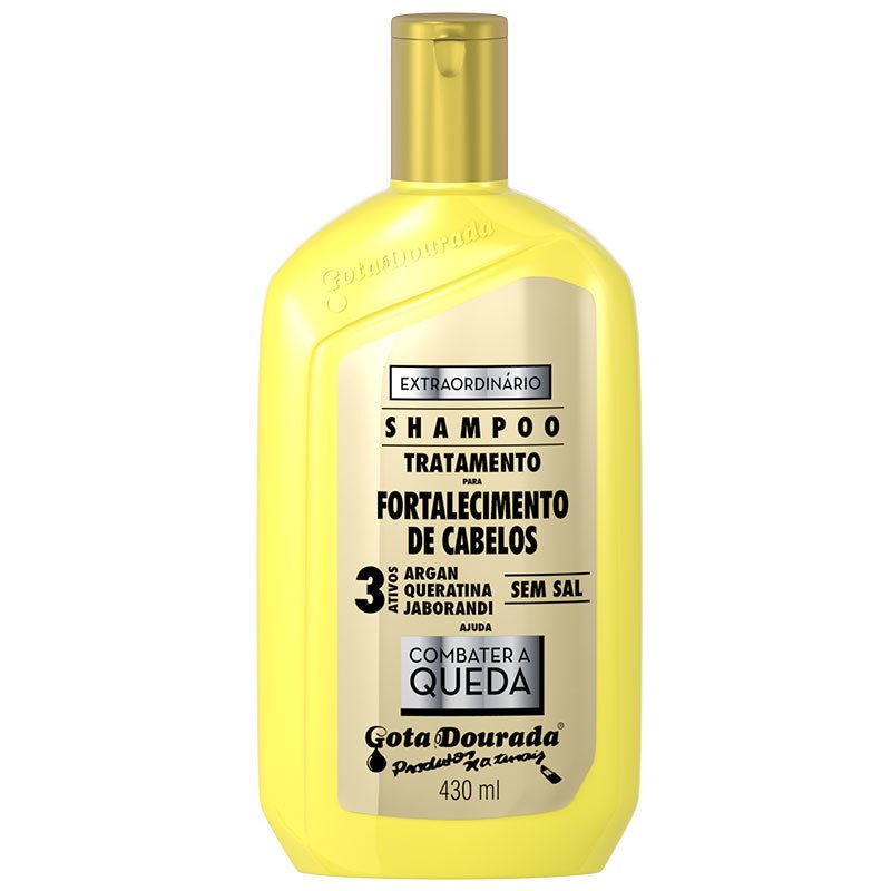 Gota Dourada Shampoo Extraordinário 430 ml — embalagem