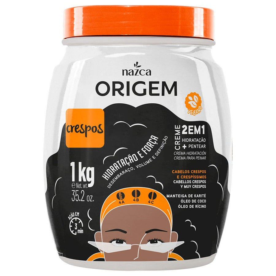 Nazca Origem Crespos 2 em 1 1 kg — fotografia oficial da embalagem