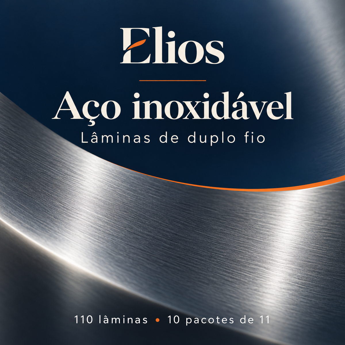 Elios — lâminas de duplo fio em aço inoxidável