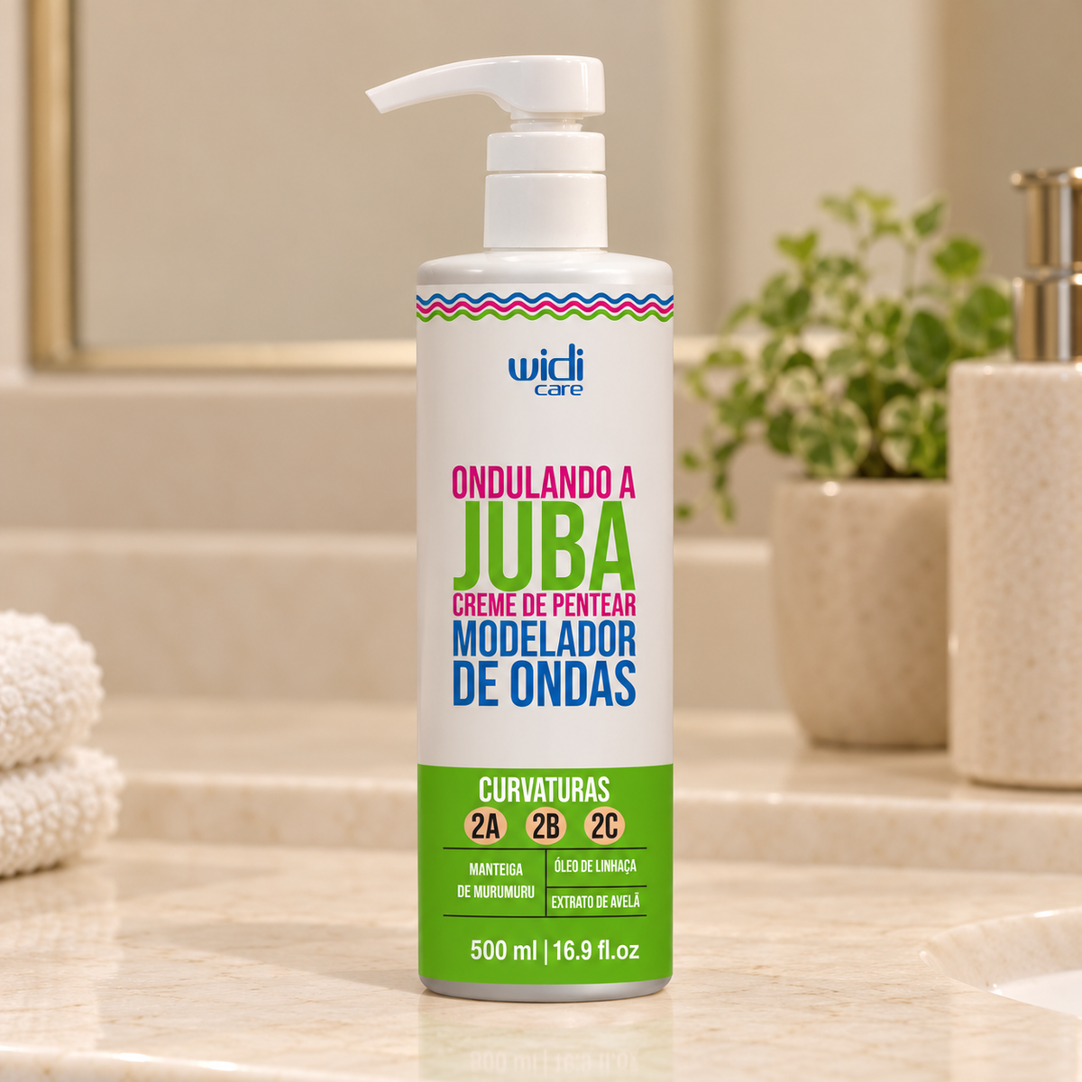 Creme de Pentear Ondulando a Juba 500ml - Widi Care — apresentação ilustrativa