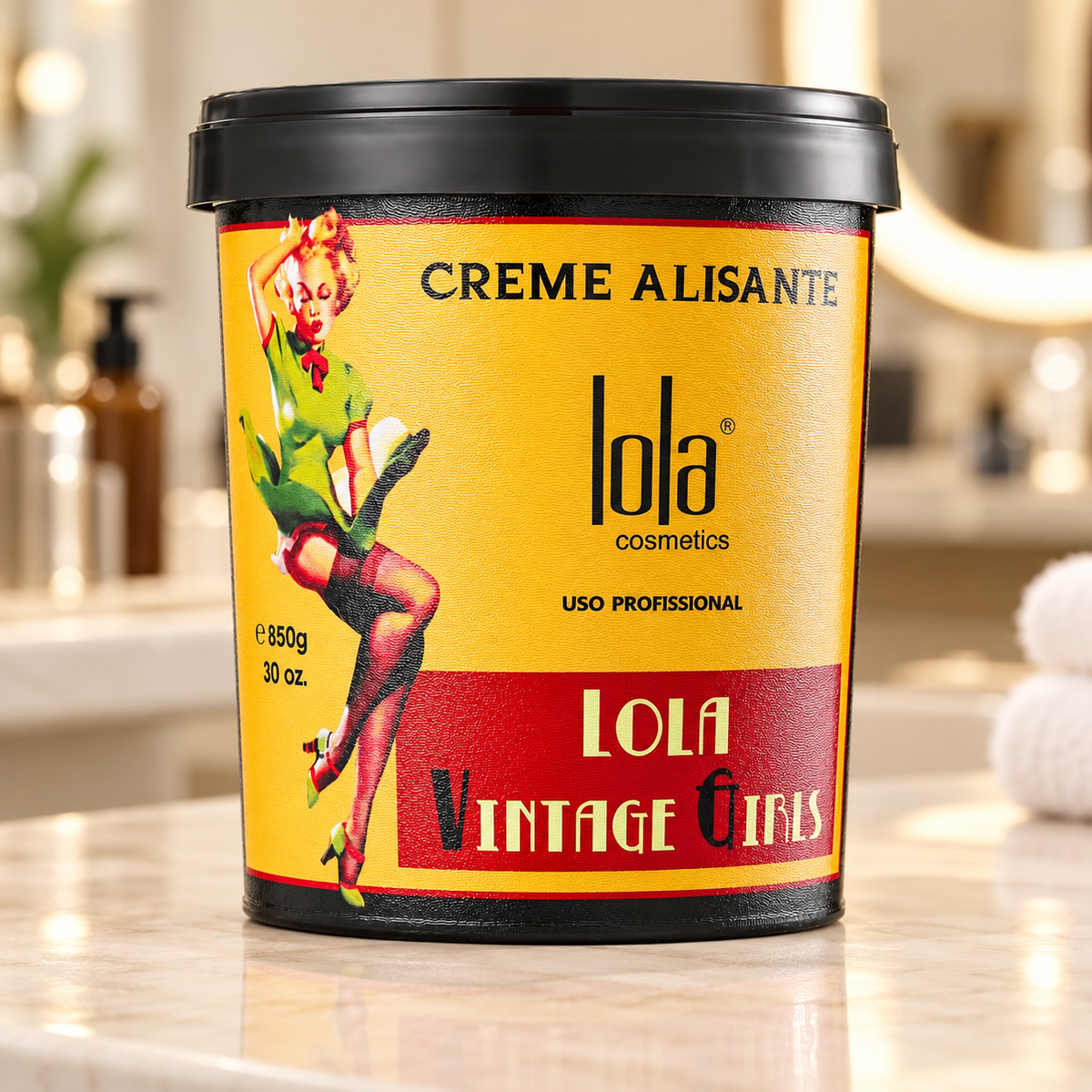 Lola Vintage Girls Volumenreduzierende Glättungspflege 850 g – Illustrative Darstellung