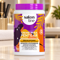 Salon Line Creme Pentear Brilho Intenso 1kg — ambientação ilustrativa