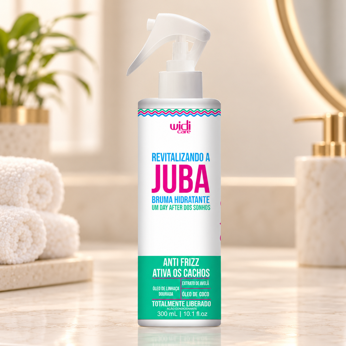 Revitalizando A Juba Bruma 300ml - Widi Care — ambientação ilustrativa