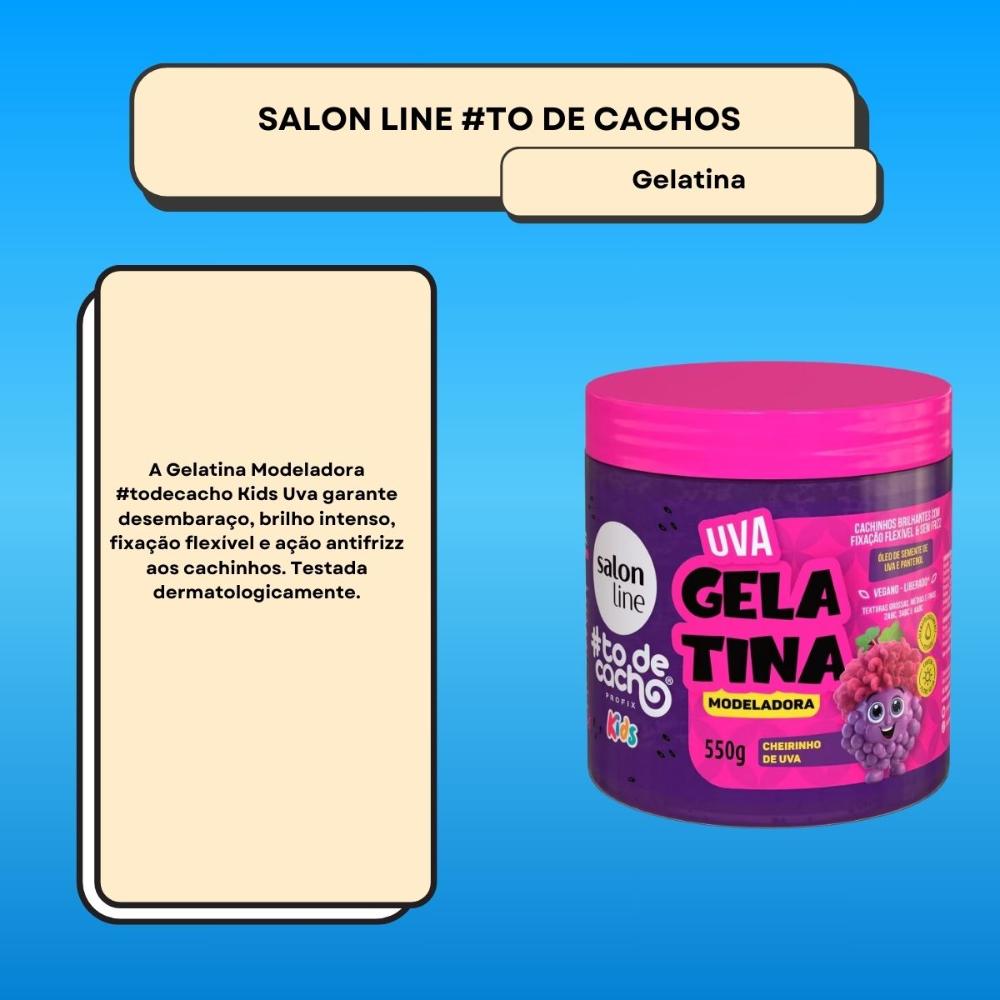 Salon Line #ToDeCacho Gelatina Modeladora Kids Uva 550g — imagem complementar 2