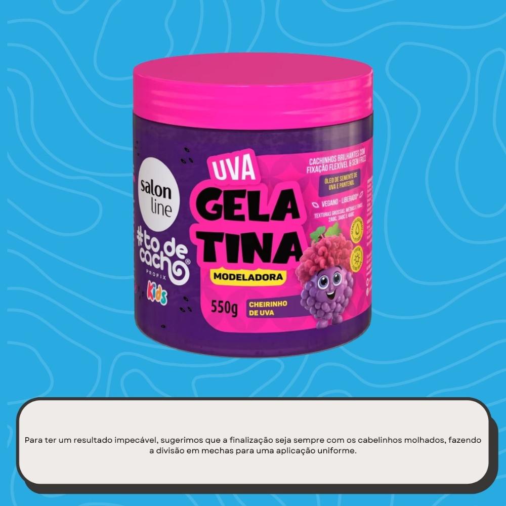 Salon Line #ToDeCacho Gelatina Modeladora Kids Uva 550g — imagem complementar 4