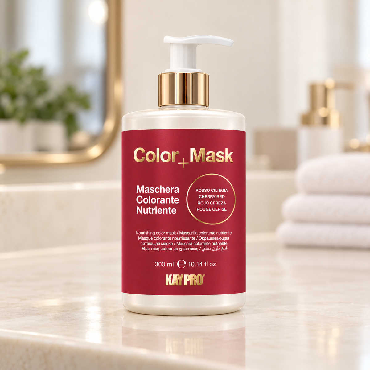Kaypro Máscara de Cor  Vermelho Cereja 300ml — apresentação ilustrativa