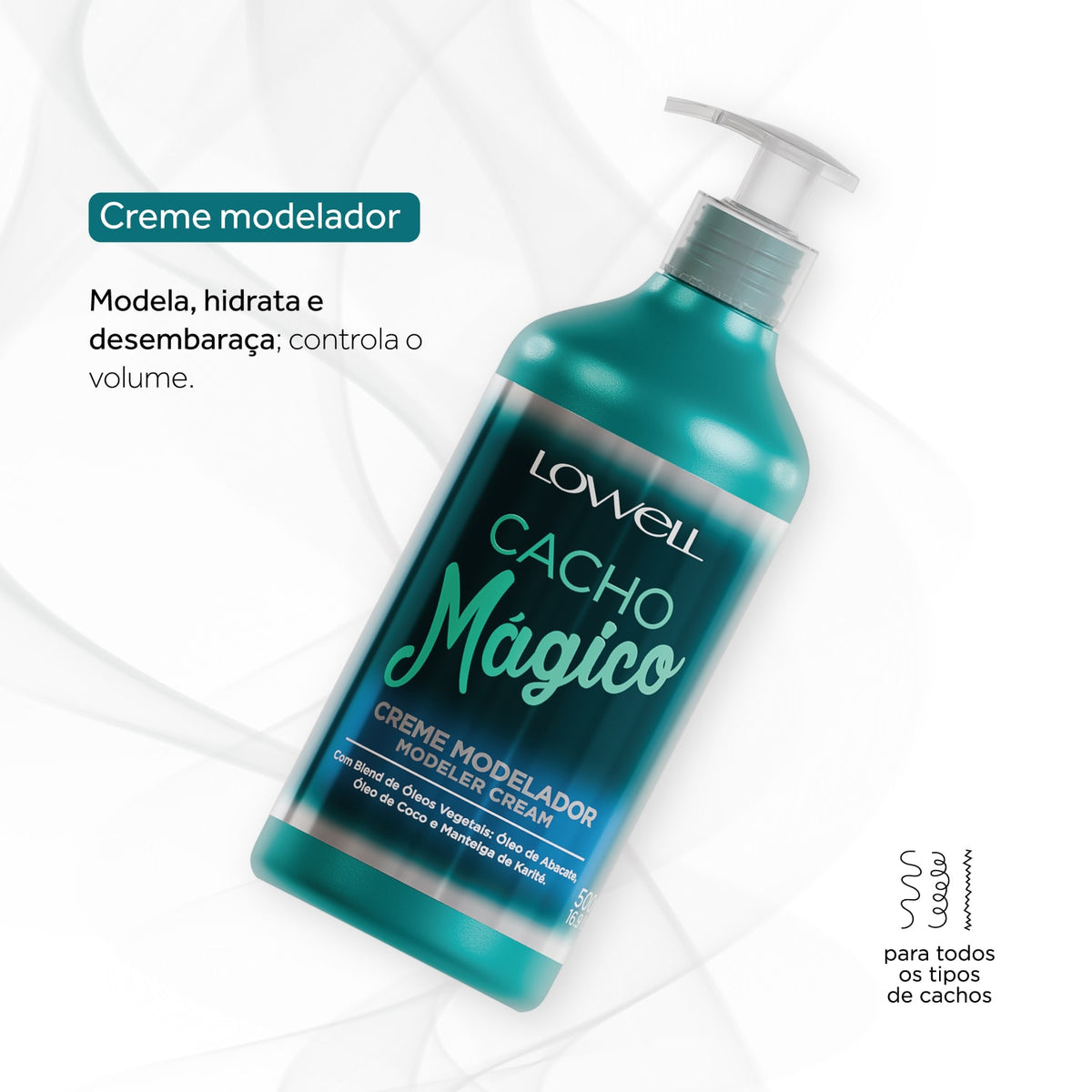 Lowell Creme Modelador Cacho Magico 500ml — detalhe complementar 3