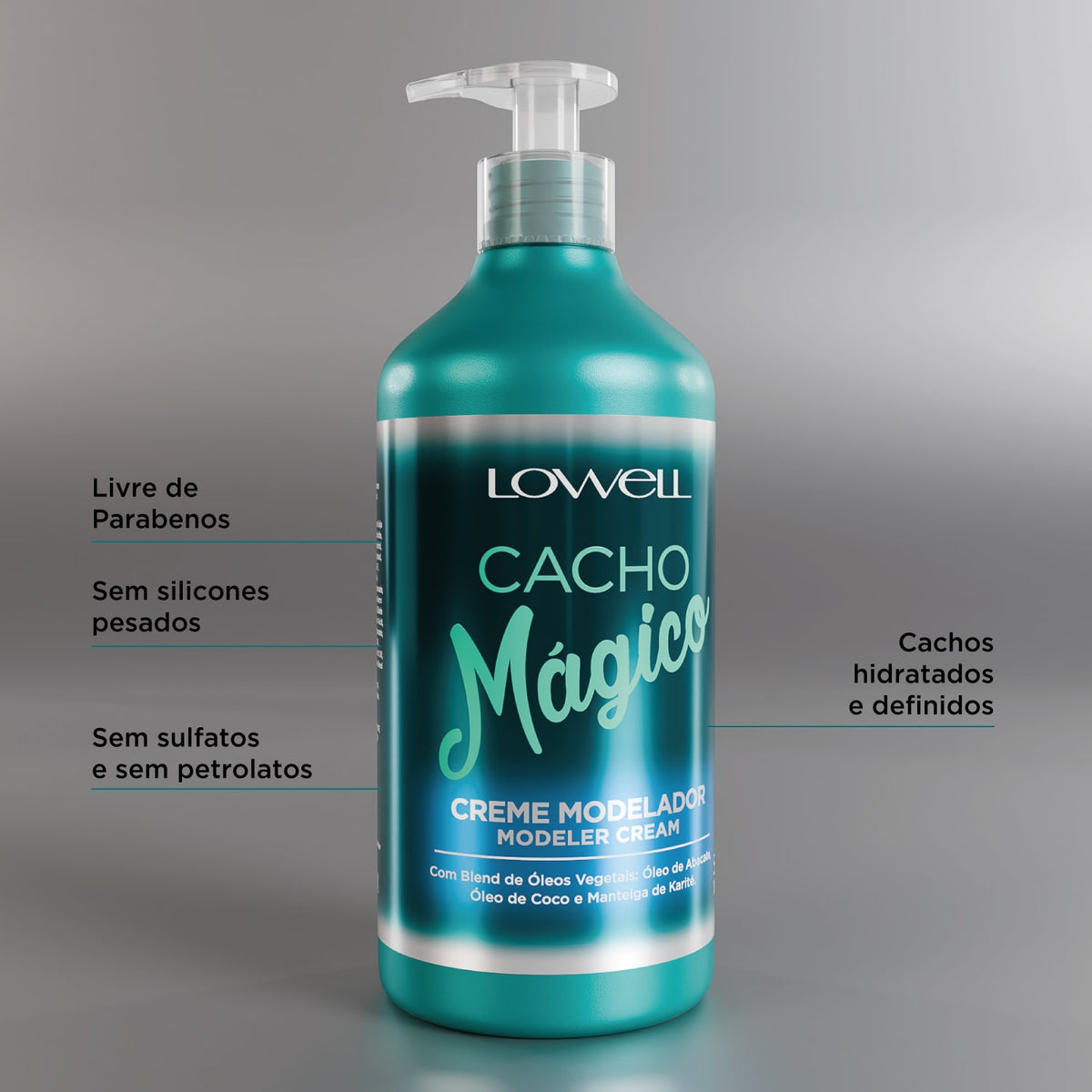 Lowell Creme Modelador Cacho Magico 500ml — detalhe complementar 4