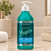 Lowell Creme Modelador Cacho Magico 500ml — ambientação ilustrativa