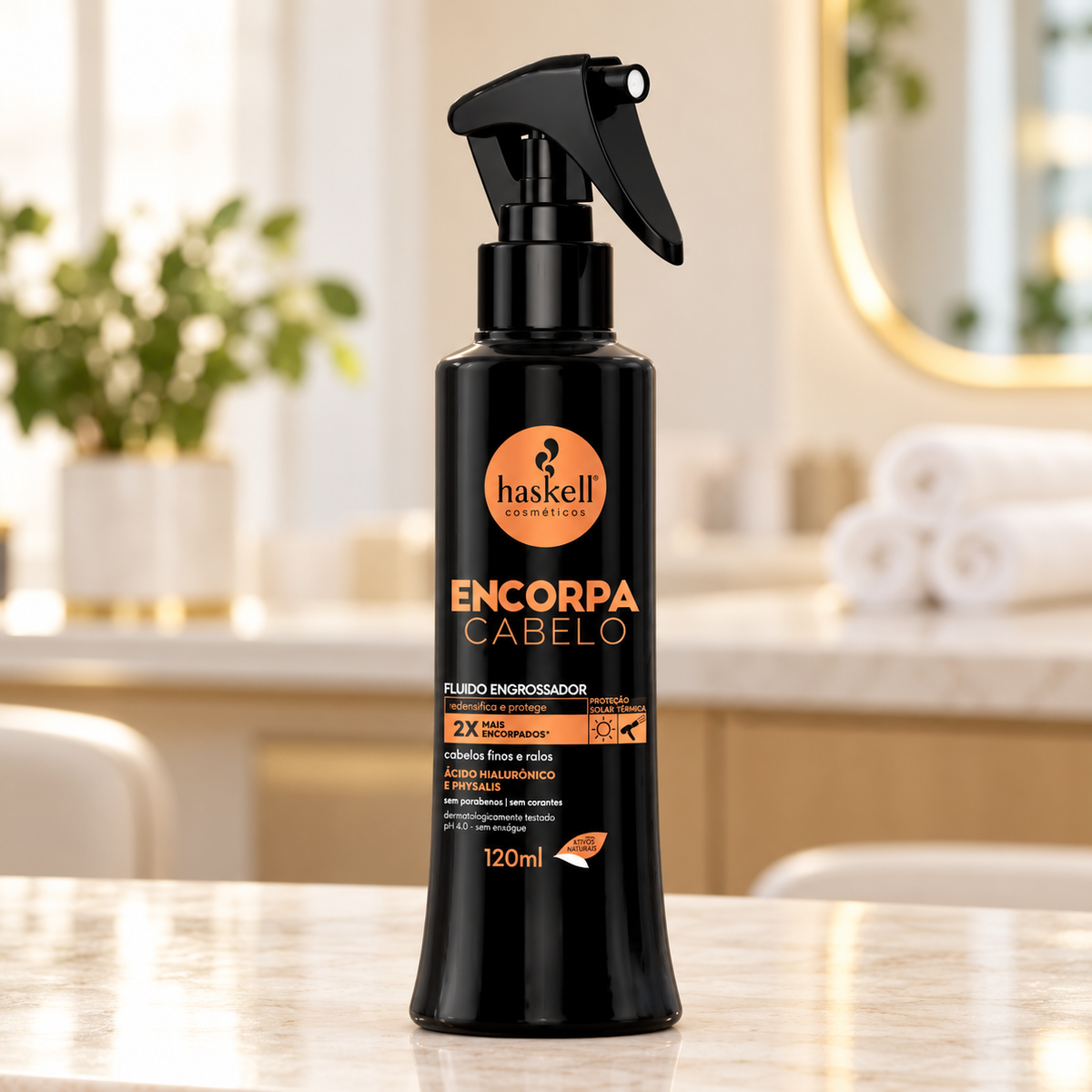 Haskell Encorpa Cabelo Stylingfluid 120 ml – Illustrative Darstellung