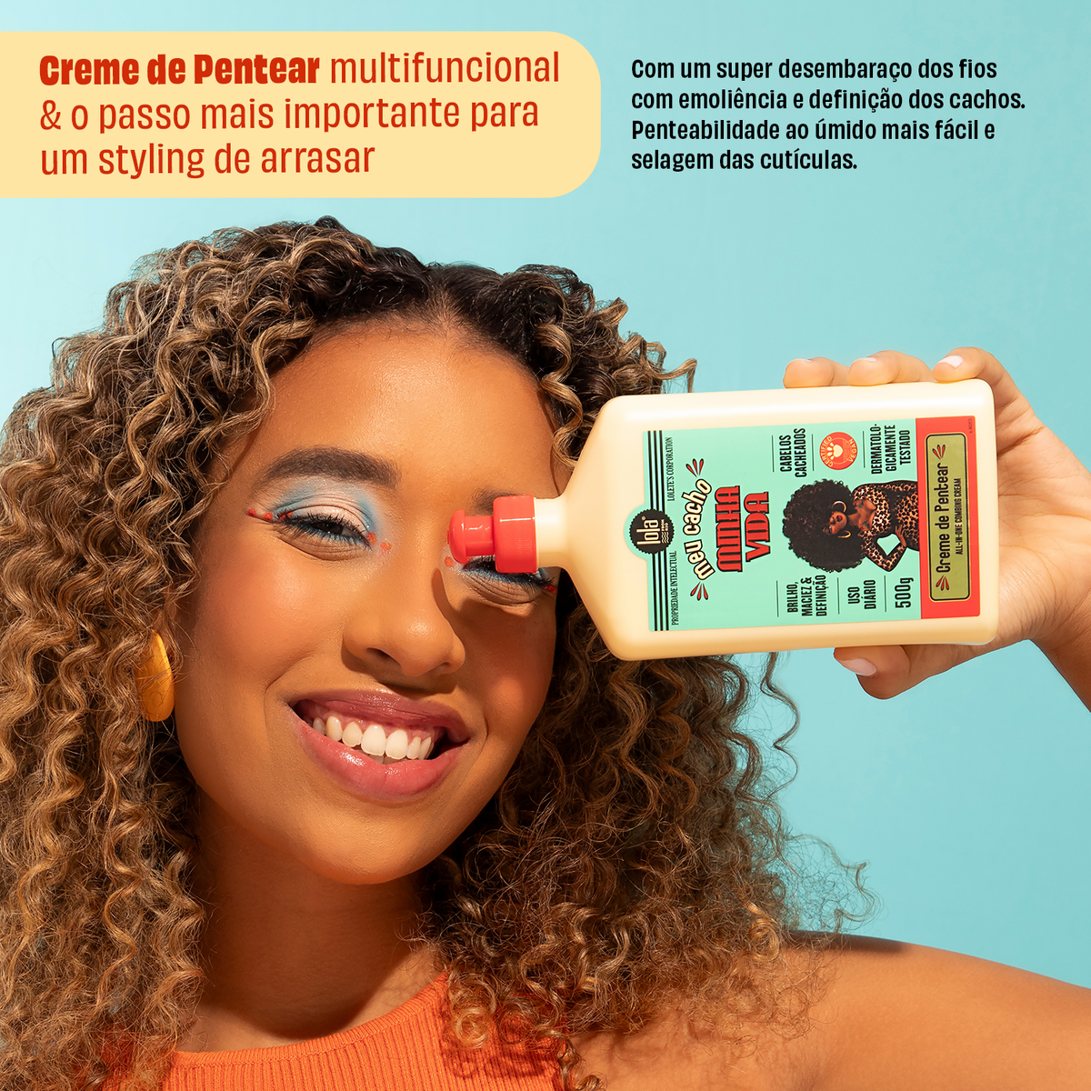 Lola Meu Cacho Minha Vida Creme de pentear 500g — imagem complementar 2
