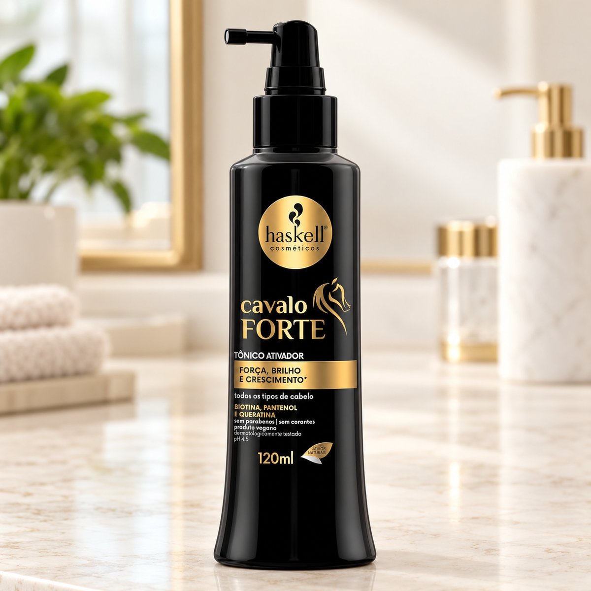 Haskell Cavalo Forte Tónico Ativador 120ml — ambientação ilustrativa