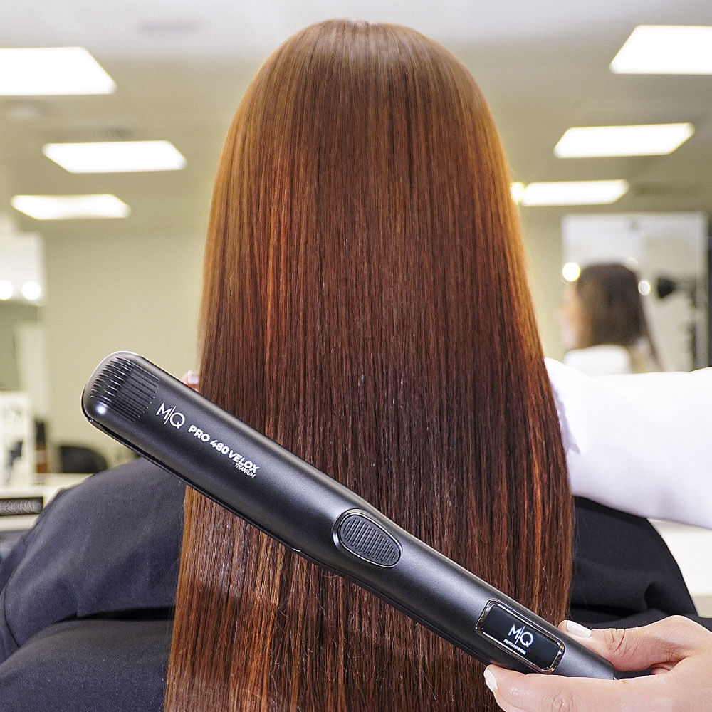 MQ Profissional - Prancha Pro 480 Velox Titanium 250ºC — Finalização profissional em salão