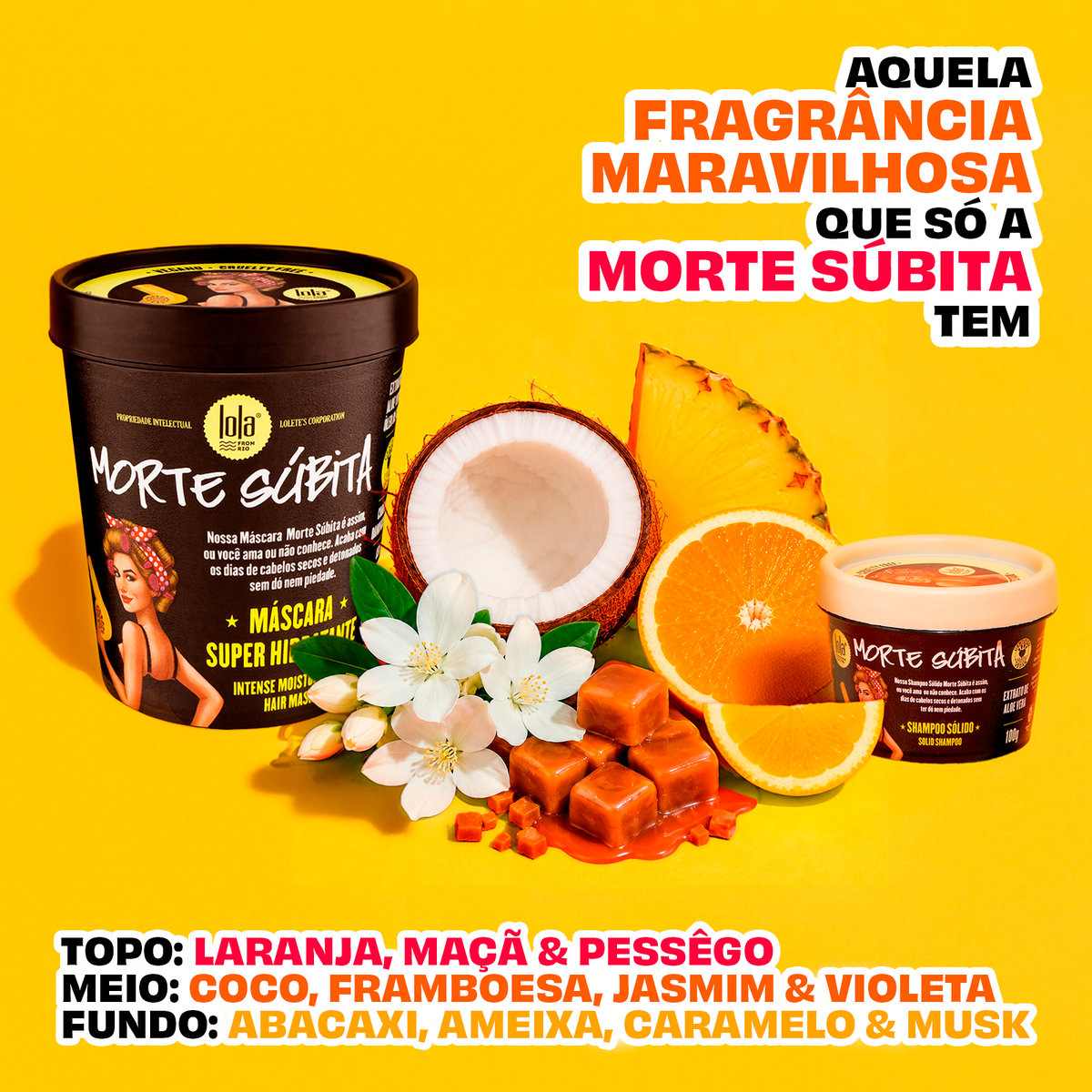 Lola Morte Súbita Máscara 450g — Notas da fragrância segundo o fabricante