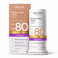 Labotrat Dermo Sun Protetor Solar Stick Bege Claro FPS 80 15 g