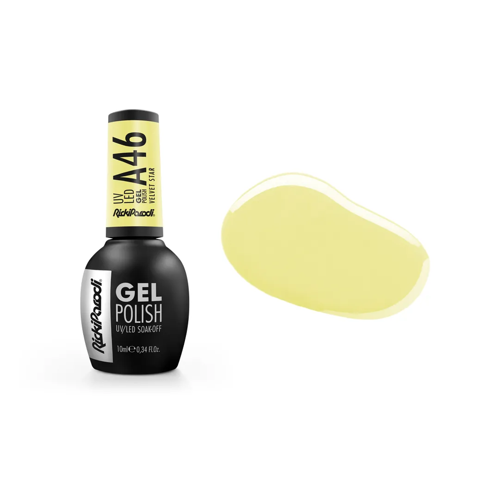 Verniz Gel RickiParodi Velvet Star A46 10 ml — embalagem e cor