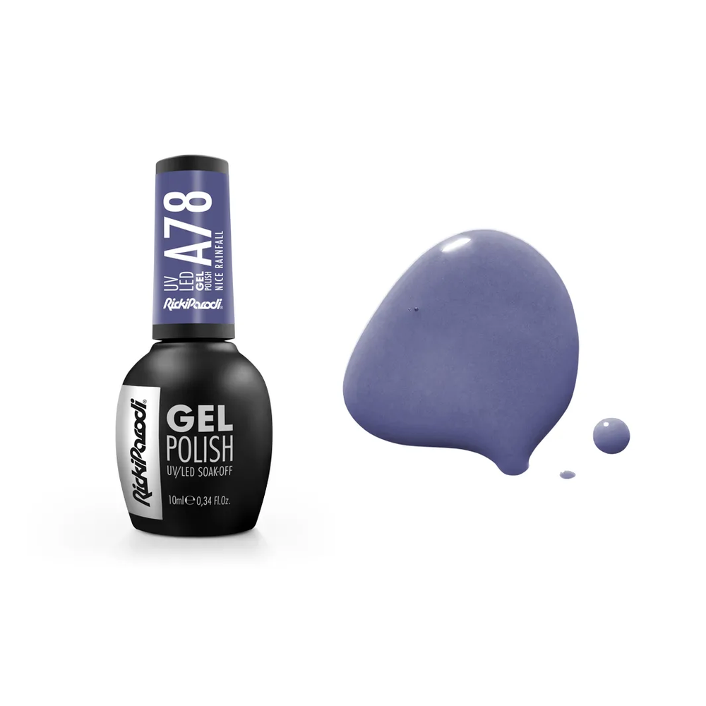 Verniz Gel RickiParodi Nice Rainfall A78 10 ml — embalagem e cor