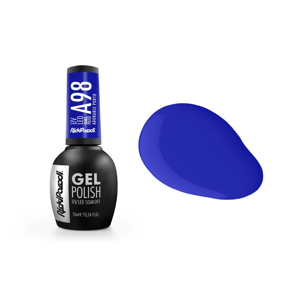 Verniz Gel RickiParodi Adorable Porto A98 10 ml — embalagem e cor