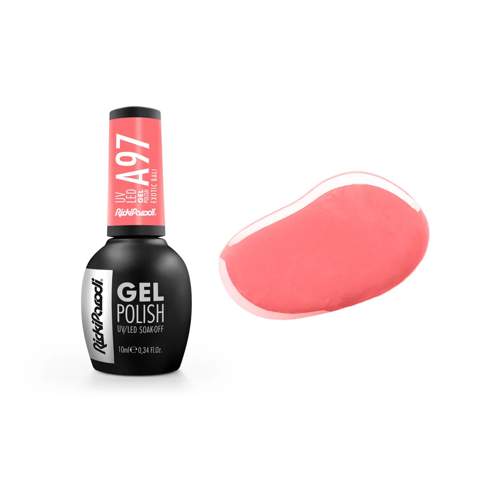 Verniz Gel RickiParodi Exotic Bali A97 10 ml — embalagem e cor