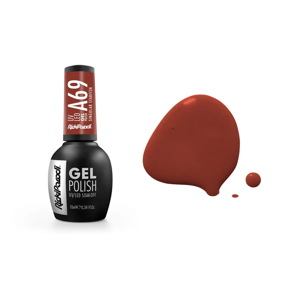 Gel Polish RickiParodi Singular Starfish A69 10 ml — packaging and shade