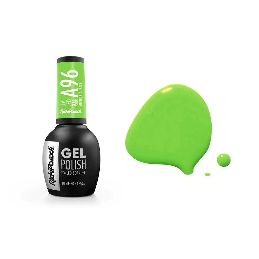 Esmalte Semipermanente RickiParodi Euphoric Ibiza A96 10 ml — envase y tono