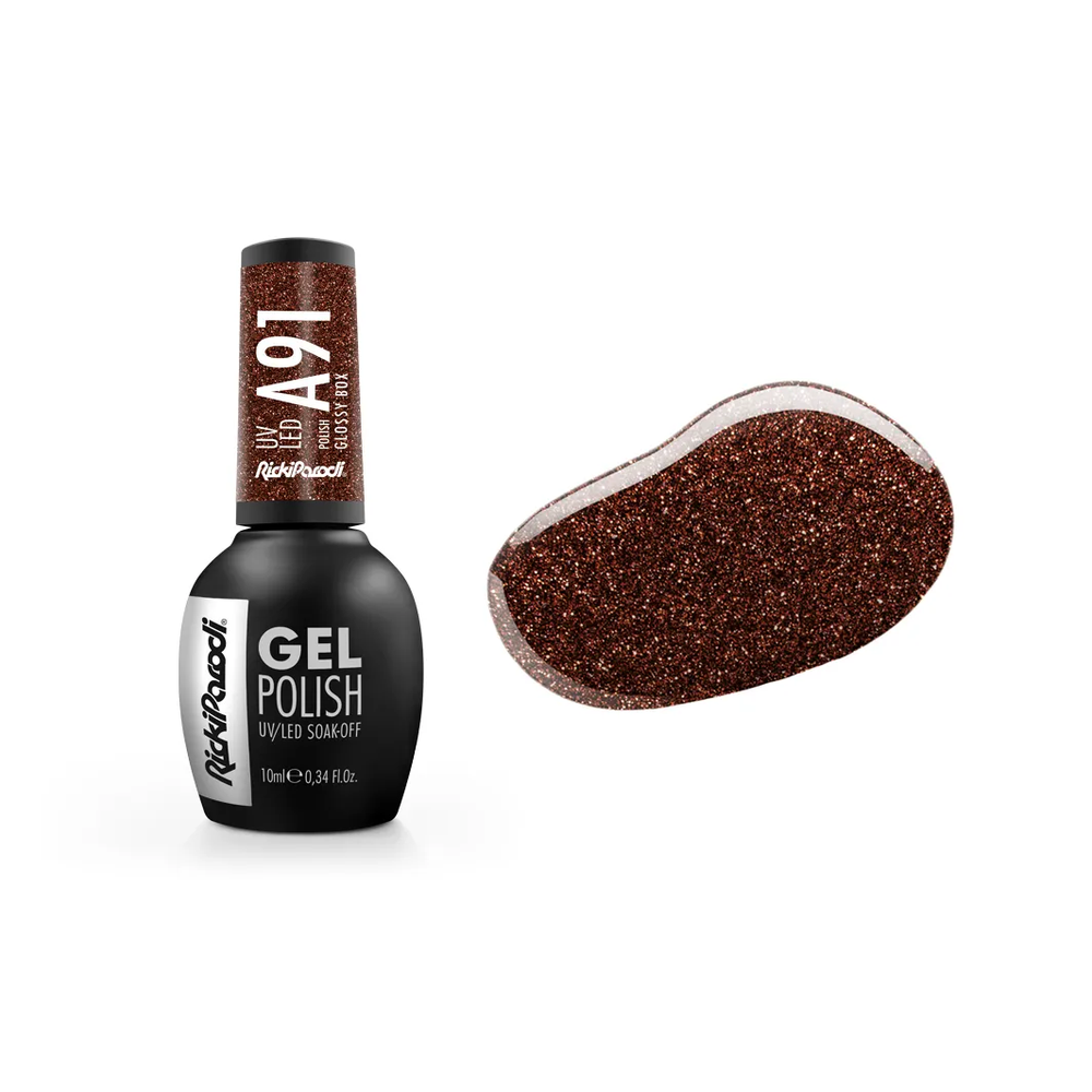 Verniz Gel RickiParodi Glossy Box A91 10 ml — embalagem e cor
