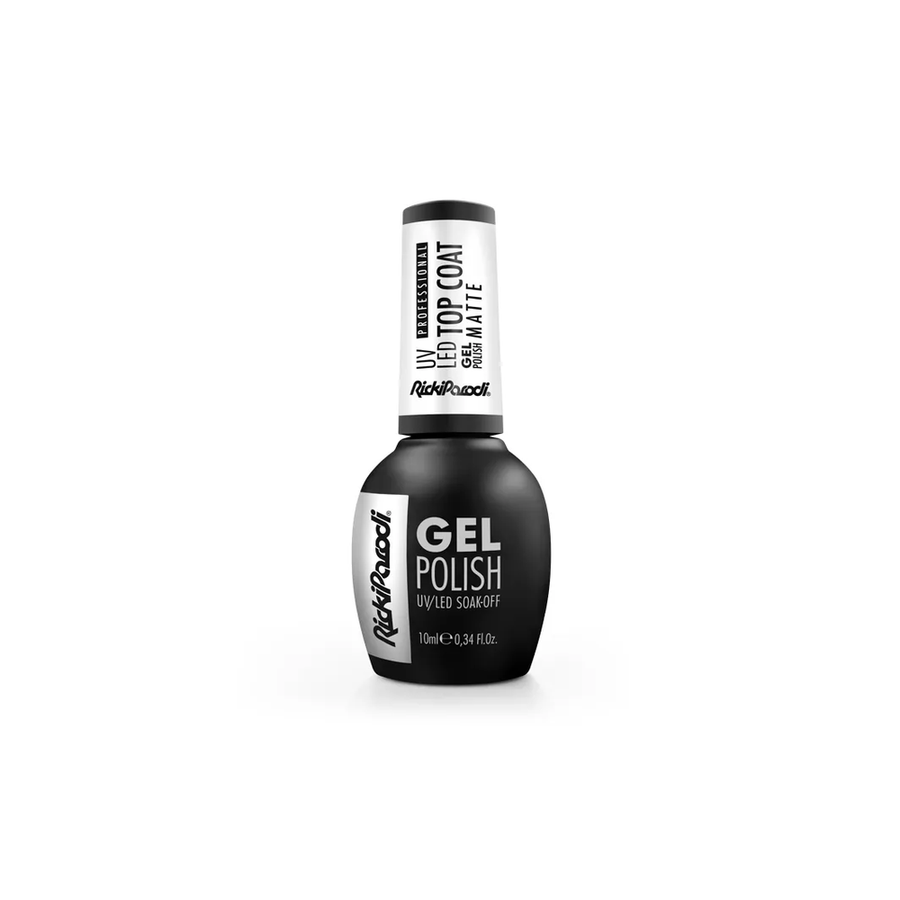 Top Coat Matte Verniz Gel RickiParodi 10 ml — embalagem e cor