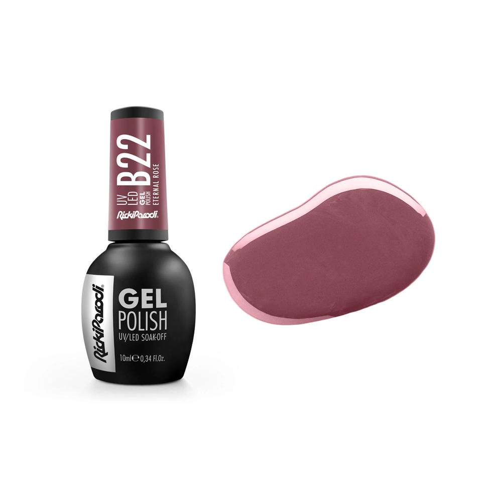 Verniz Gel RickiParodi Eternal Rose B22 10 ml — embalagem e cor