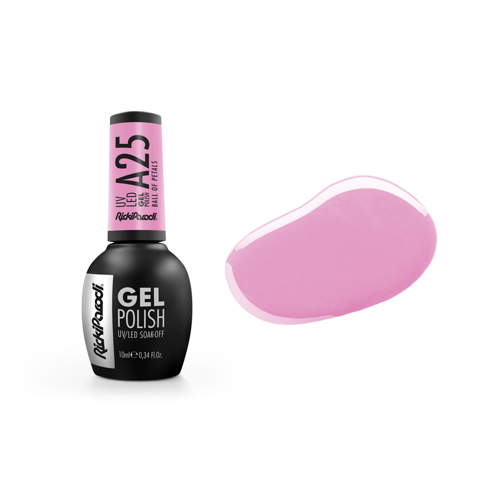 Gel Polish RickiParodi Ball Of Petals A25 10 ml — packaging and shade