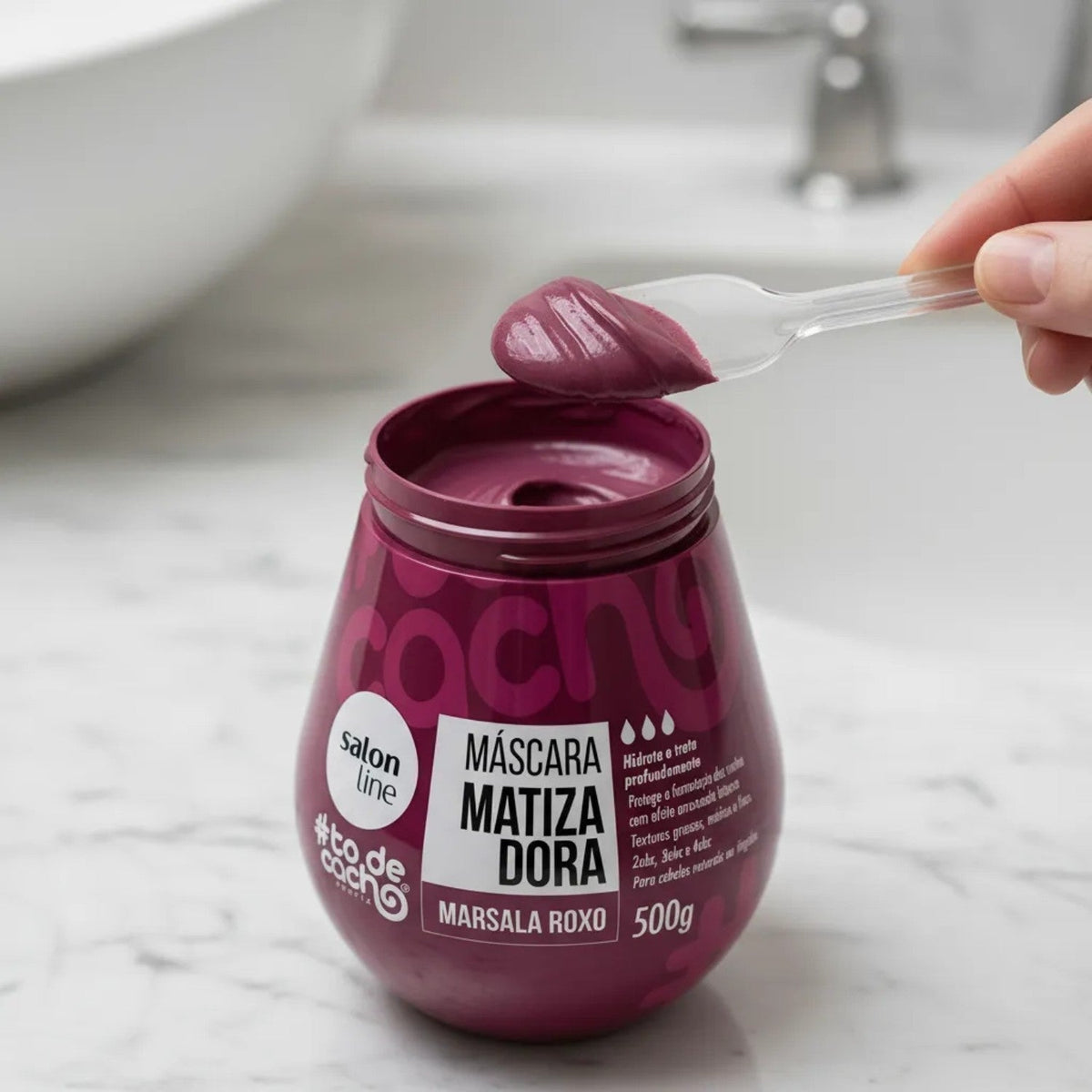 Salon Line #todecacho Marsala Tönungshaarmaske 500 g – Textur
