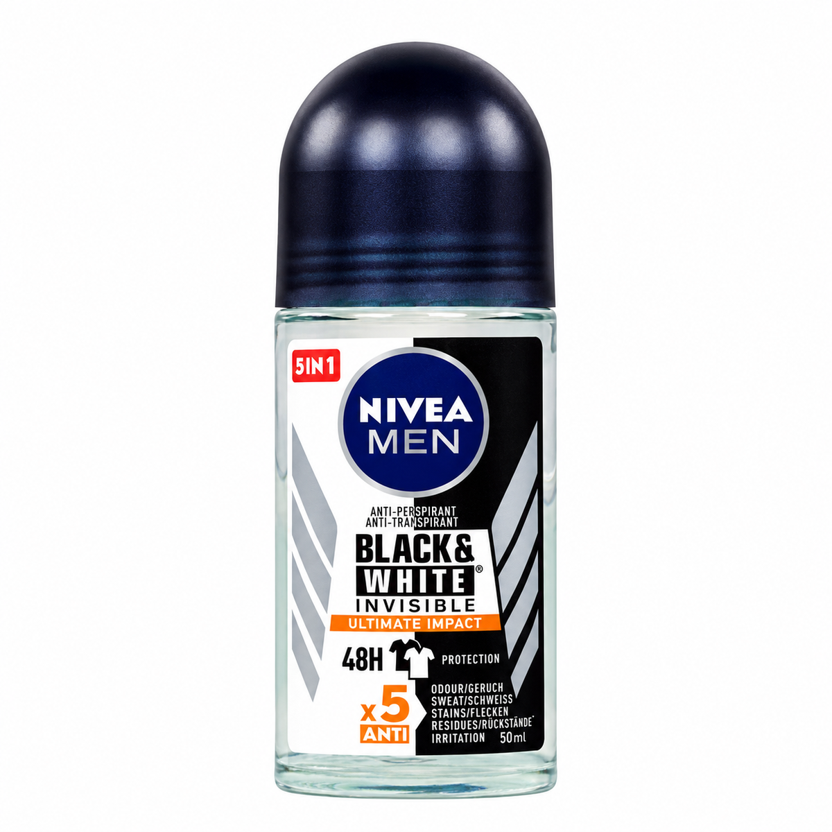 Nivea Men Black & White Ultimate Impact Roll-On 48h 50 ml