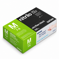 Santex Nitriflex Black Luvas de Nitrilo sem Pó M 100 un