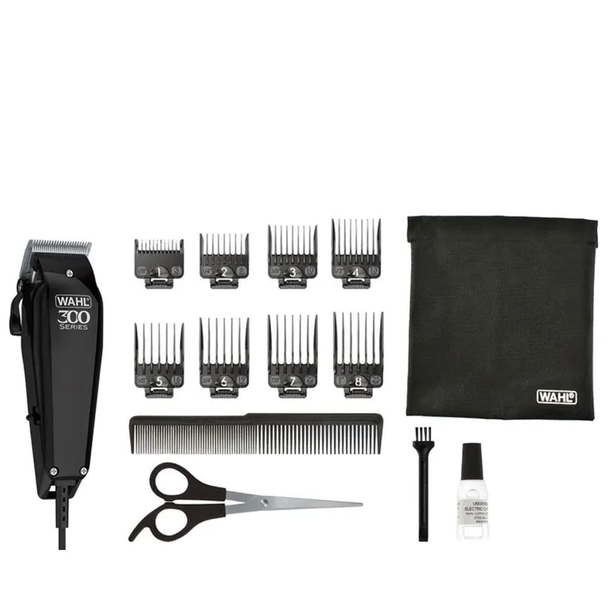 Wahl Home Pro 300 Máquina de Corte com Fio — conjunto e acessórios