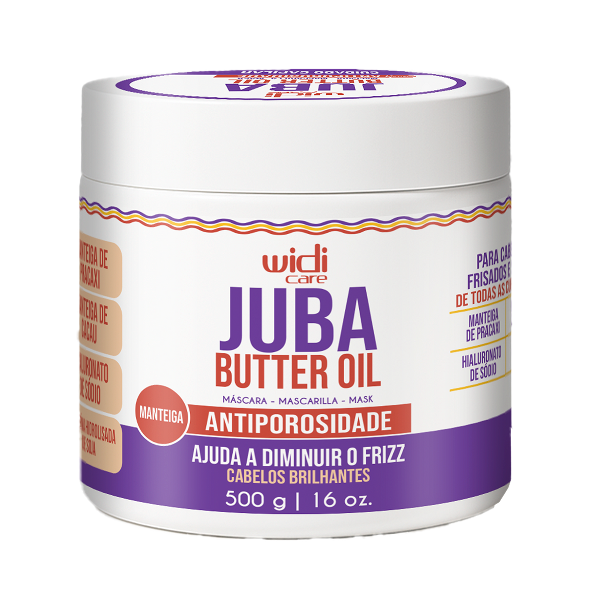 Widi Care Juba Butter Oil Máscara Antiporosidade 500 g